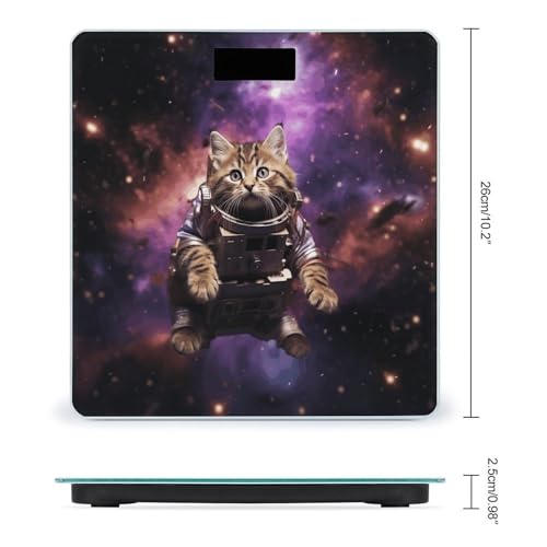 Báscula digital A Cat in Outer Space para baño miniatura 2