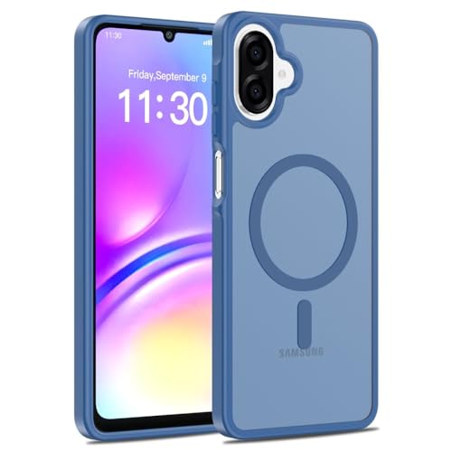 Coque Samsung A15 rigide transparente avec finition bleu premium