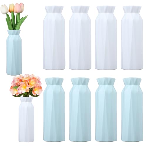 10 Pcs Composite Plastic Flower Vase, 8' Plastic Flower...