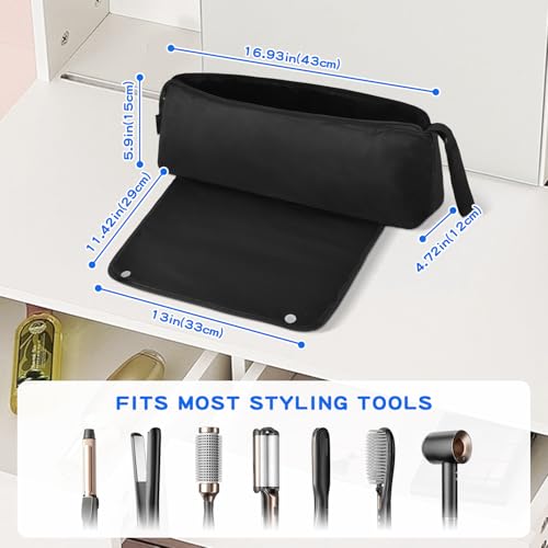 Bolso organizador resistente al calor 2 en 1 negro miniatura 2