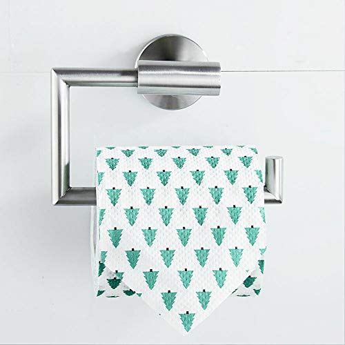Toilet Paper Holder Stainless Steel Wire Drawing Rotatable Roll Holder Brushed Toilet Paper Holder Tissue Paper Towel Rack for Bathroom - Image 4