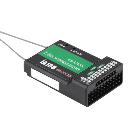 Dilwe Receptor RC, Receptor 2.4G 10CH Compatible con Transmisores FS-i6 FS-i6S FS-i10, etc.