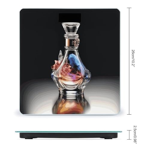 Báscula digital para baño con plataforma de vidrio templado miniatura 2