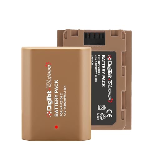 Image of Digitek Platinum NP-FZ100C Combo Extra Power Li-Ion Camera Battery with Type-C Quick Charging, 14800mWh High Capacity, No Memory Effect, Compatible with Sony Alpha Cameras
