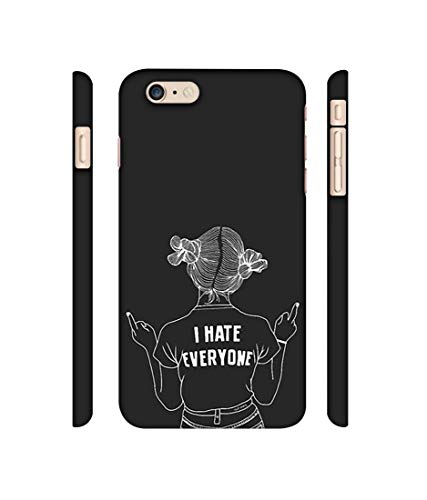 Image of Amazon Brand - Solimo Designer I Hate Everyone 3D Printed Hard Back Case Mobile Cover for Apple iPhone 6 Plus / 6S Plus