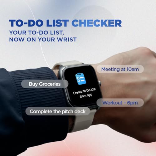 Image of Fastrack Vox Plus 1.85 inch Smart Watch for Men & Women with Ultra VU Display,to-do List,BT Calling, Offline Voice Commands, 24 /7 Health Suite (SPO₂, HRM, Sleep), IP68, Games & Multiple Watch Faces