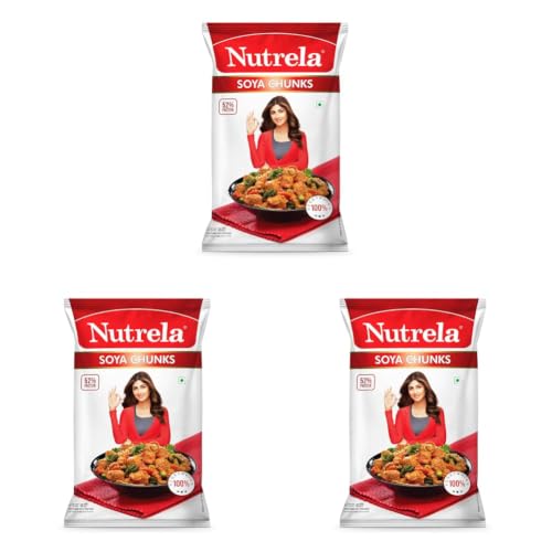 Image of Nutrela SOYA Chunks 1 kg (Pack of 3)