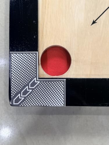 Image of SGC Carrom Board 32 inch Full Size with Coin Powder Striker (Carrom Without Stand) 1.5 inch Side