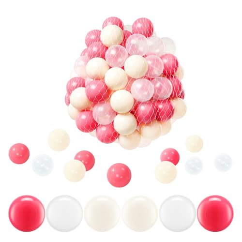 Image of FHRILEK Ball Pit Balls, Safe Non-Toxic BPA-Free Crush-Proof Plastic Balls for Toddlers, Kid's Birthday & X-mas Gift, for Indoor Playpens/Party Decorations/Amusement Activities(100 Count & 3 Colors)