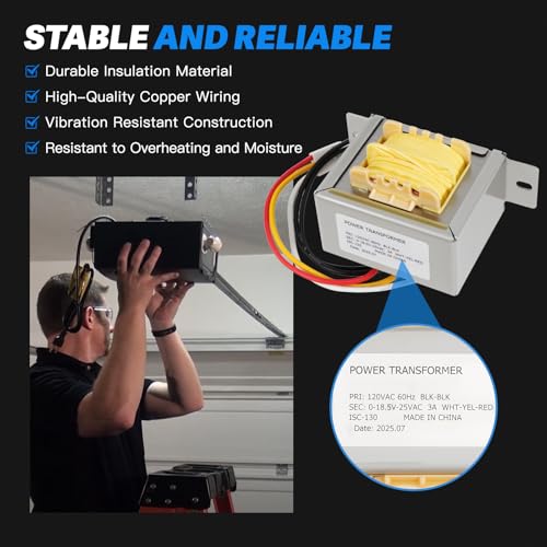 Lazenta 39342R.S Transformer 120V Compatible with Genie Garage Door Opener StealthLift 500,SilentMax 750,Chain Drive 550,ReliaG 650,StealthDrive 750 by Lazenta - Image 3