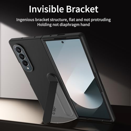 Étui à rabat compatible avec Samsung Galaxy Z Fold 3, coque fine antichoc rigide - 4
