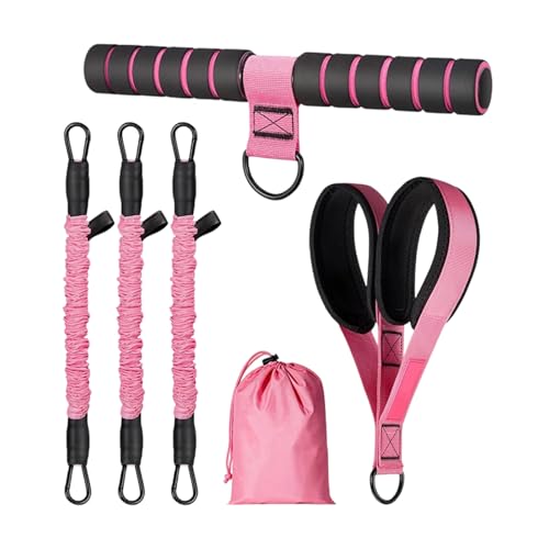 Banda de resistencia de pedal | Kit de cuerda de estiramiento yoga, extensiones extraíbles para estiramientos | Para fitness, pilates, entrenamiento, entrenamiento con fuerza, gimnasio