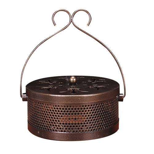 ZHUOYUE Mosquito Coil Holder Classical Design Portátil Incienso de Metal Incensario de Metal portátil Soporte de la Bobina del Mosquito (marrón)