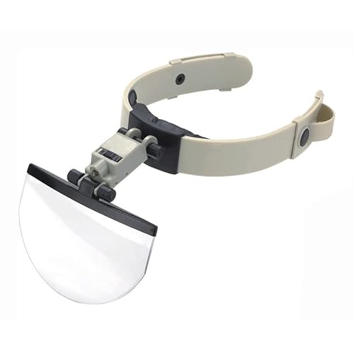 Lupa de Cabeça com 4 Lentes de Ampliação e Luz de LED