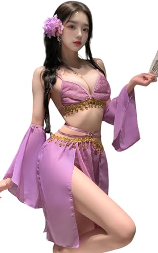 ADSEXY Sexy Lingerie for Women Backless Babydoll Lingerie Dress Nightgown Chemise One Piece Exotic Dancer Pink
