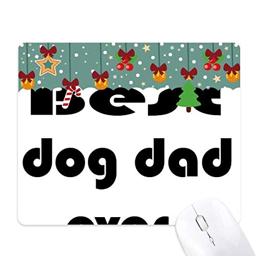 Alfombrilla de ratón para ordenador Best Dog Dad Ever, goma para gaming