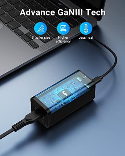 GMM USB C Fast Charger 100W 4-Port GaN III Charger USB C Power Adapter PD 3.0 PPS Desktop Charger Compatible with MacBook Pro/Air Chromebook ASUS Lenovo HP Laptop, iPhone 13/12, Samsung S22 ect