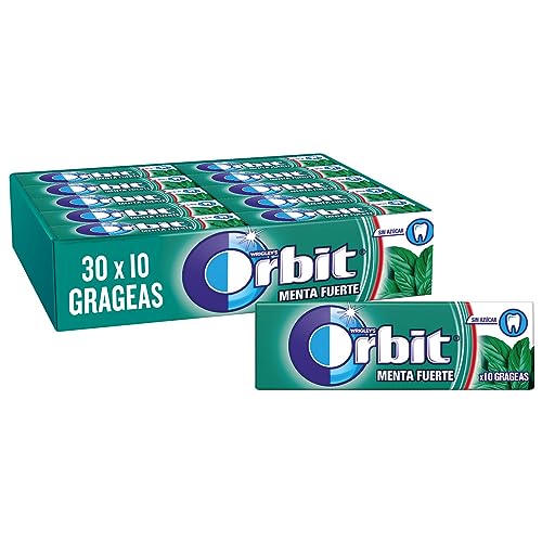 Orbit Chicles Sabor Menta Fuerte - Paquete de 30 x 14 gr - Total: 420 gr