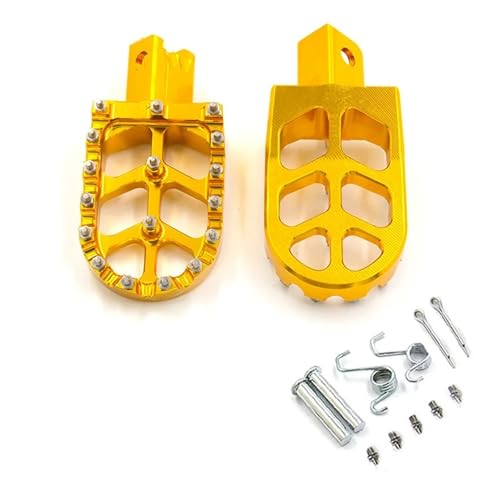 Repose-pieds moto CNC jaunes pour MSX125, G&ROM et Monkey 125