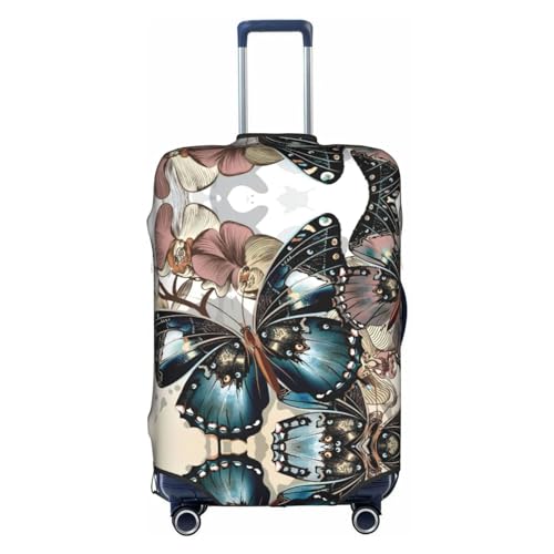 Housses de bagages lavables imprimé papillon XL protection valise voyage