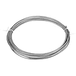 sourcing map 1/8"(3mm) 304 Stainless Steel Cable Wire Rope 7x19 Strands Core 20ft (6M) Aircraft Wire for Construction Outdoors Marine Rigging Decking Railings