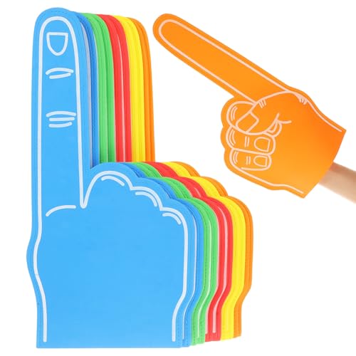Doigts géants en mousse Eva Veemoon lot de 10 accessoires réutilisables concerts