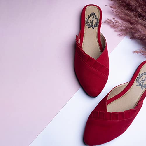 Image of Shoetopia Womens Bantu-Frill 2a Mule