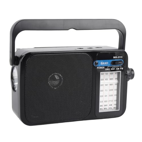 Radio portátil GOWENIC AM FM SW con batería y jack de auriculares