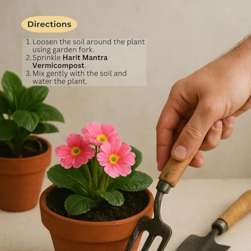 Image of Best Vermicompost for Home Gardening, Infused with Trichoderma, Organic Soil Conditioner and Plant Growth Enhancer, 10 Kg Pack (2 x 5 Kg), Chemical-Free, for Indoor and Outdoor Plants