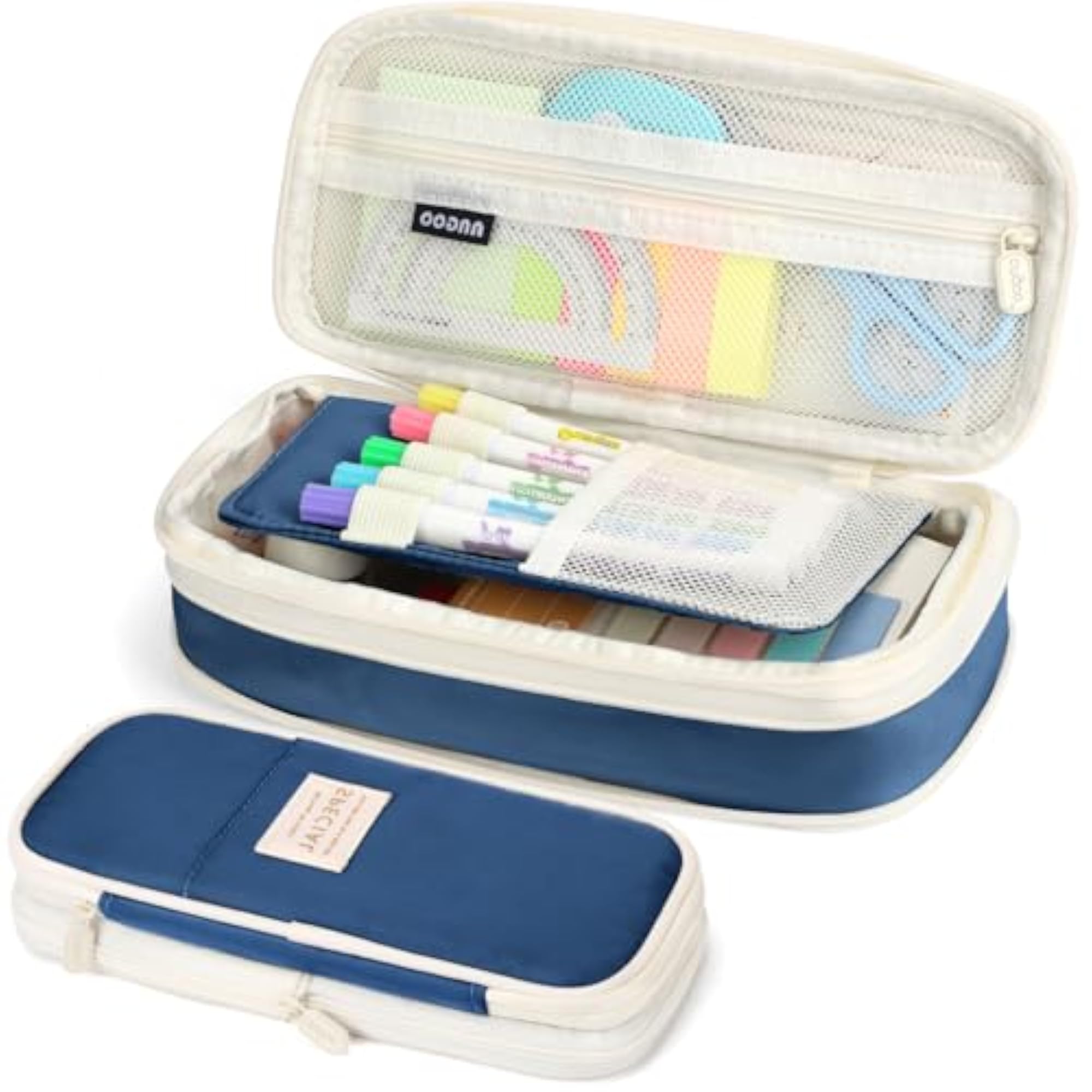 Large Capacity Pencil Pouch, Expandable Storage Bag