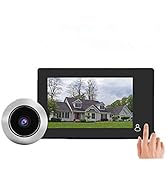 Wireless Video Doorbell, 4.3inch Color LCD Smart Digital Monitor 1080P Home Security Doorbell Cam...
