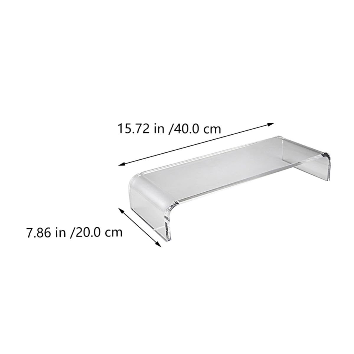 MAGICLULU Soporte Elevador Diseño Práctico y Simple para Monitor de Computadora de Acrílico Transparente Reduce la Fatiga Ocular y Cervical para Oficina y Hogar