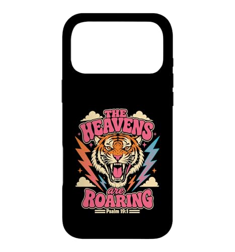 ���� 19:1 Tiger Heavens Are Roaring Faith Design �X�}�z�P�[�X iPhone 17 Pro Max �p
