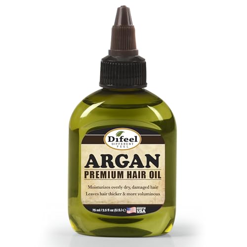 Difeel Premium Natural Hair Oil - Argan Oil 2.5 ounce