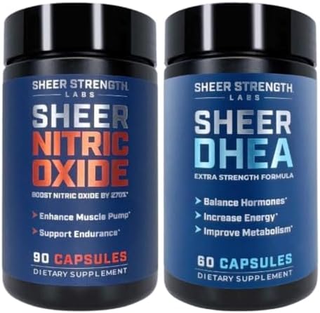 Sheer Strength Labs Nitric Oxide + DHEA 100mg - Nitric Oxide Supp...