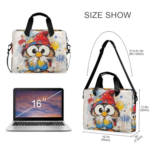 Bolso para laptop 15.6 pulg con asa y correa ajustable miniatura 5