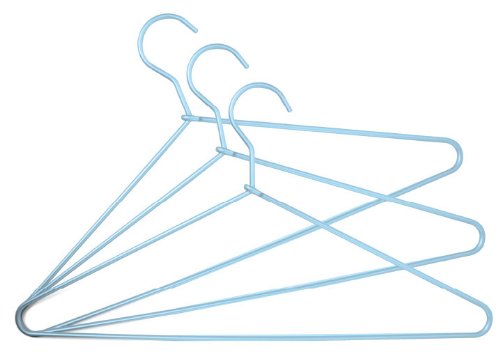 Cintres bleus en aluminium Kikkerland pack de 3 solides et légers
