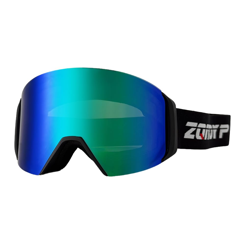 Lunettes de ski OTG - Anti-buée - Verres interchangeables magnétiques - Protection UV - Pour snowmobil et skateboard