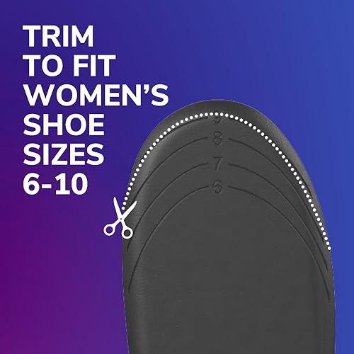 Dr. Scholl's Soft Cushioning Insoles for Sneakers, Superior Shock Absorption and Cushioning (Women's Size 6-10)