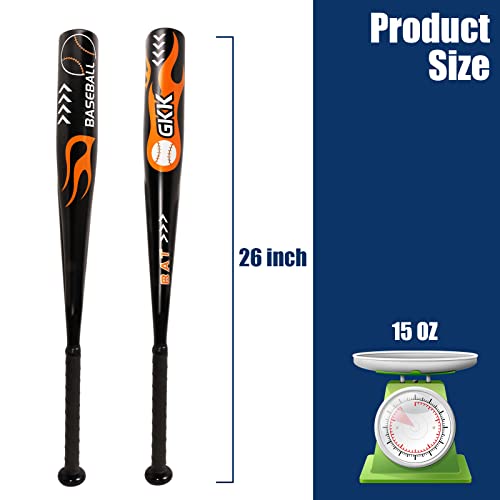 Gkk Baseball Bat Kids Baseball Bat Series |-11| Tee Ball Bat Lightweight Batting Practice Bat Baseball Training Equipment |1 Pc. Aluminum| 2 1/4 Barrel | 24", 25", 26" #TOP1