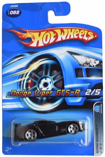 Hot Wheels Dodge Viper GTS-R Mopar Madness 2/5 Black miniatura 1