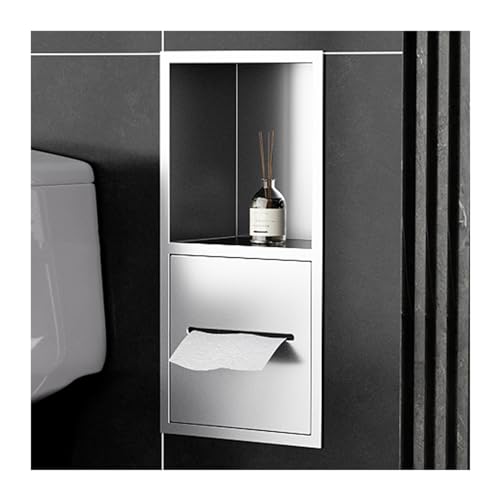 Alcôve de salle de bain design en acier inoxydable pour cosmétiques et douche