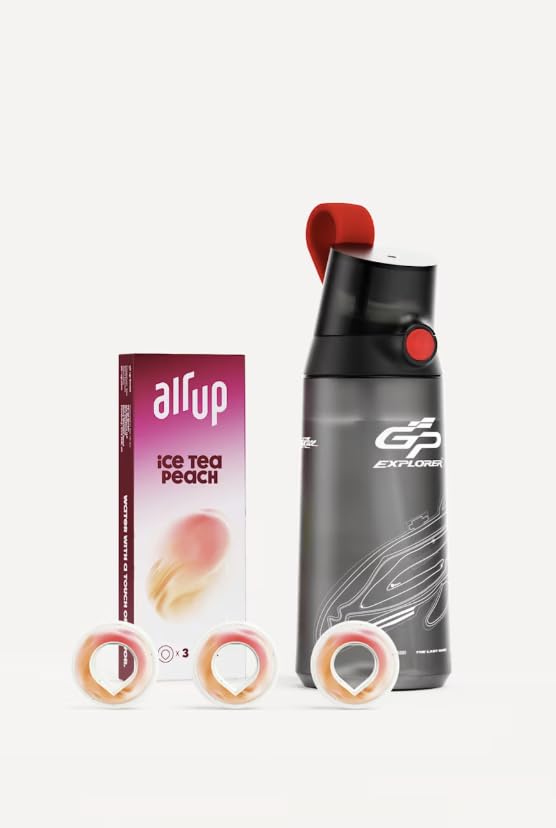 Bouteilles Airup 600 ml Click Racing Black – Gourde parfumée noire originale