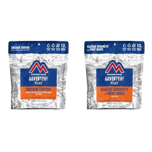 Mountain House Chicken Teriyaki with Rice 2 Servings & Spaghetti