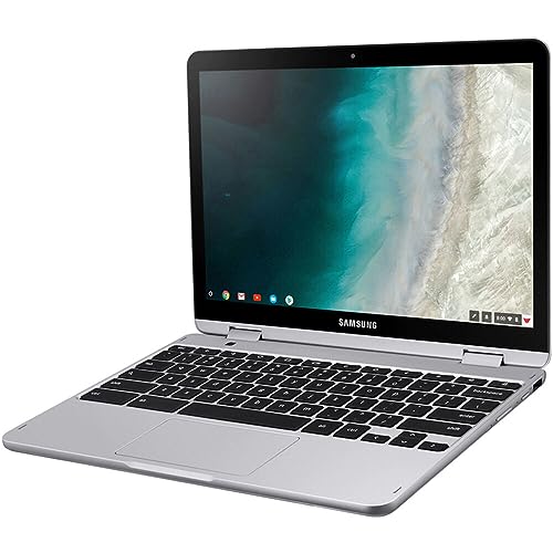 Image of Samsung 12.2 inch FHD 2-in-1 Touchscreen Chromebook Plus Laptop (Intel Celeron 3965Y 2-Core, 4GB RAM, 64GB eMMC SSD, Stylus Pen, Wireless Mouse, WiFi, Chrome OS) w /DKZ Hub USB Port Expander (5 Pack)