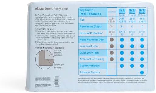 So Phresh Essentials Potty Pads Count of 100
