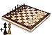 GrowUpSmart Smart Tactics 16" Folding Chess Set with Extra Queens Made by FSC Certified Wood - Standard Edition