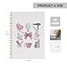 Evcprz Pink Hair Stylist Spiral Notebook, Hairdresser Salon Theme Journal for Women, Cosmetology Student Gift, Hair Stylist Accessories Aesthetic Notebook, 5.5x8.3 Inch