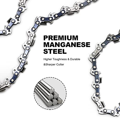2Pack 16\" Chainsaw Saw Chain Blade 3/8\"LP .050\" 56DL Replacement for Wen 4017 Ryobi RY3716 RY40550(16Inch) - Thumbnail 5