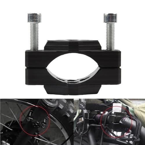 Riser de guidon moto universel support fixation noir pour tubes de diamètre 32 à 54 mm - 2